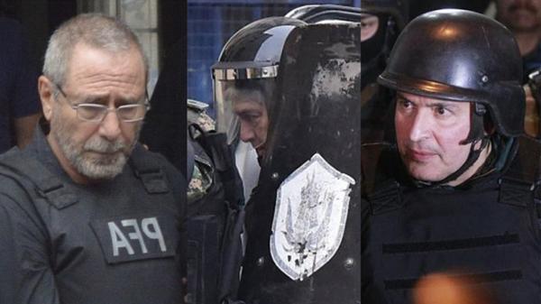 El pabellón de Planificación Federal: Jaime y López juntos