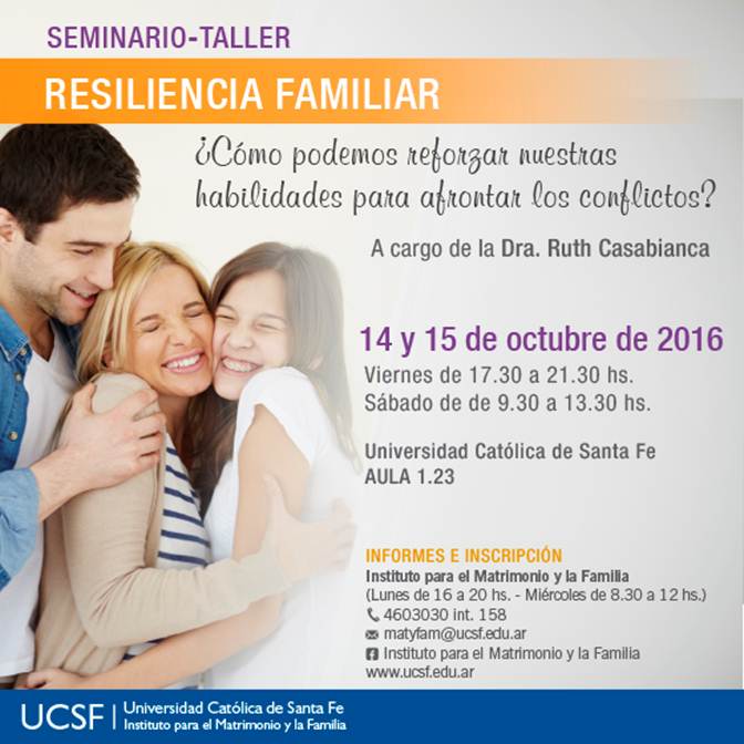 Seminario–Taller sobre Resiliencia Familiar en la UCSF