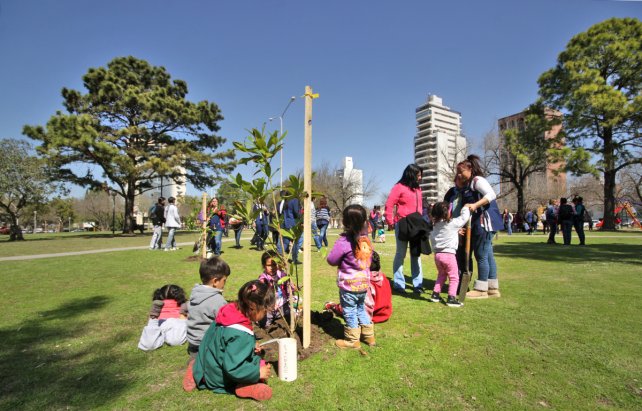 Tras la tormenta de febrero ya se plantaron 9 mil árboles en toda la ciudad