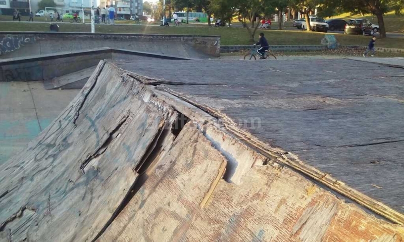Comenzarán a arreglar la pista de skate ubicada en el Parque del Sur