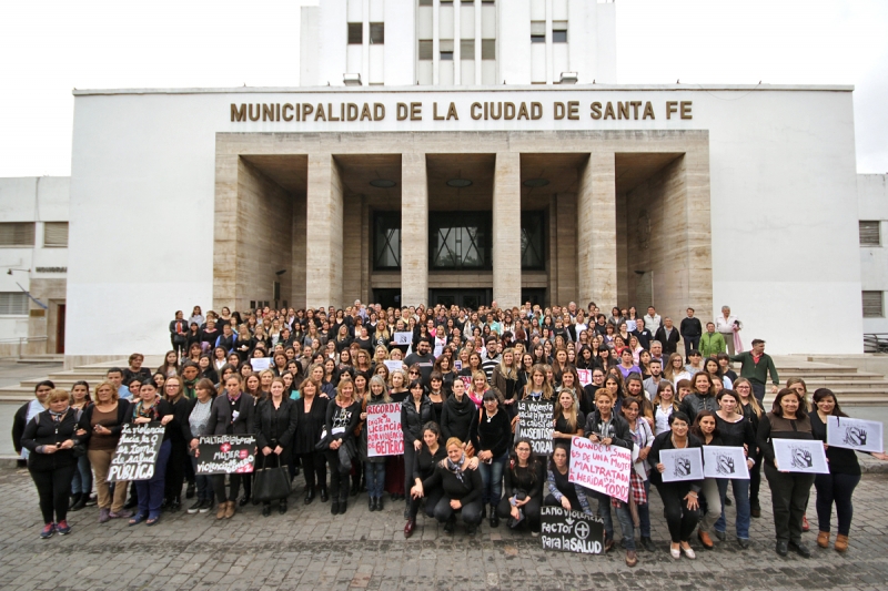 La Ciudad se sumó a la acción nacional “Paremos con los femicidios