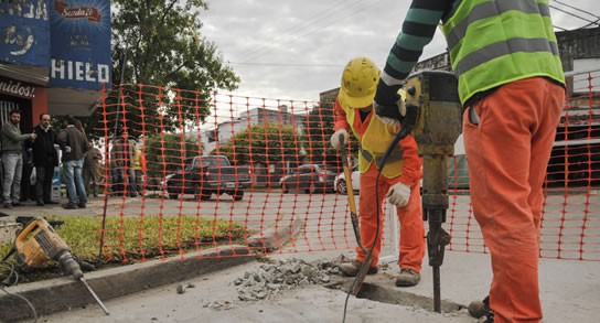 Continúan las obras de bacheo en la Ciudad