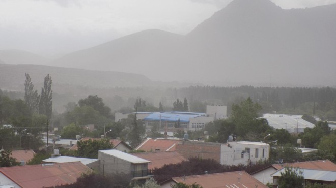 Alerta por vientos intensos en la zona cordillerana
