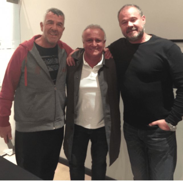 Dady Brieva, Miguel del Sel y el Chino Volpato se reunieron para definir la vuelta de Midachi