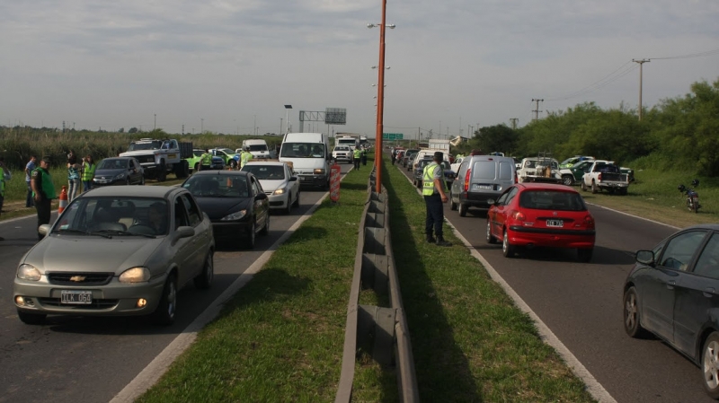 Mega operativo de seguridad vial multifuerza en la ciudad 