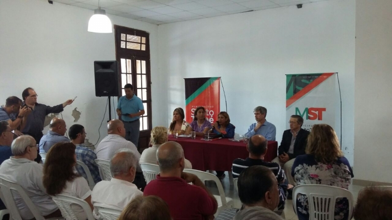 Santotomesinos se reunieron por el nuevo puente
