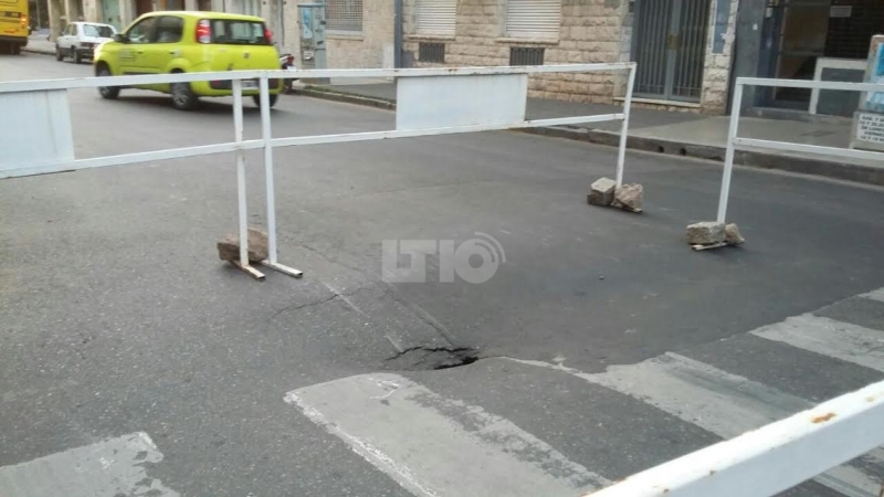 Nuevo hundimiento en San Martín y Suipacha