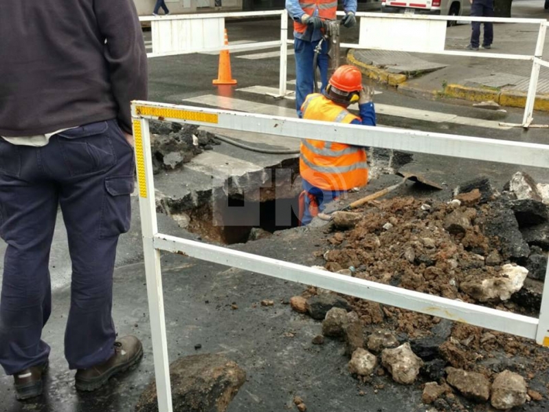 ASSA repara el hundimiento de San Martín y Suipacha