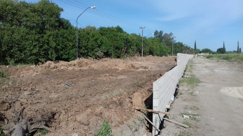Avances en la obra del desagüe El Sable