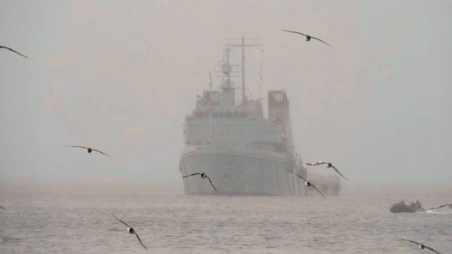 El ARA “Puerto Argentino” llegó a la Base Islas Orcadas