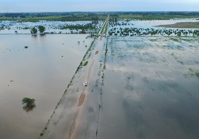 Quinteros: muy perjudicados por las lluvias