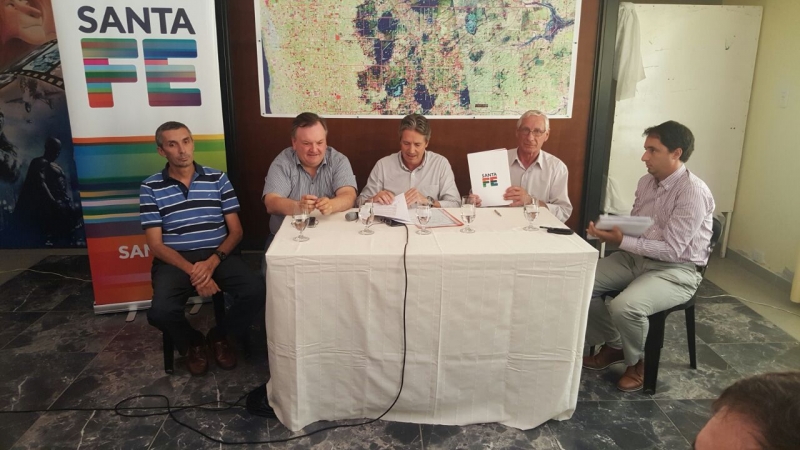 Recorrida del Ministro Garibay y el Senador Michlig por el Dpto. San Cristóbal
