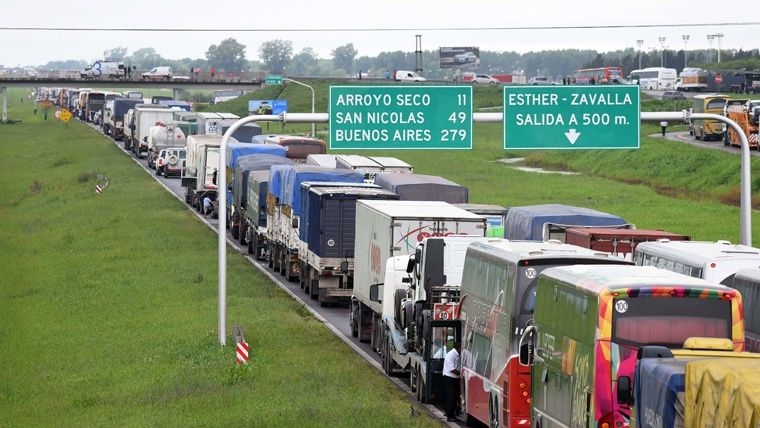 Habilitaron la circulación en la autopista Rosario- Buenos Aires