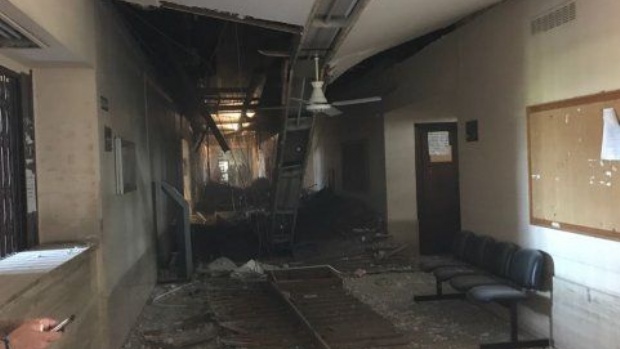 Se derrumbó un techo en los Tribunales rosarinos