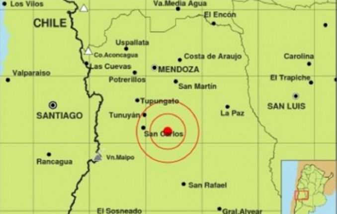 Un sismo de 4,9 grados en la escala de Richter sacudió a Mendoza 