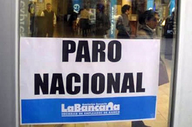 Los bancarios pararán 72 horas