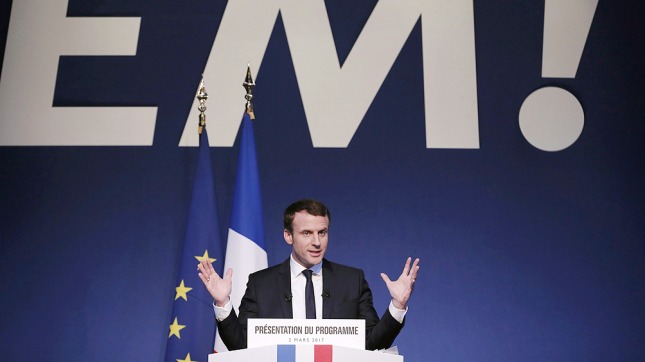Un sondeo da ganador a Macron en primera vuelta