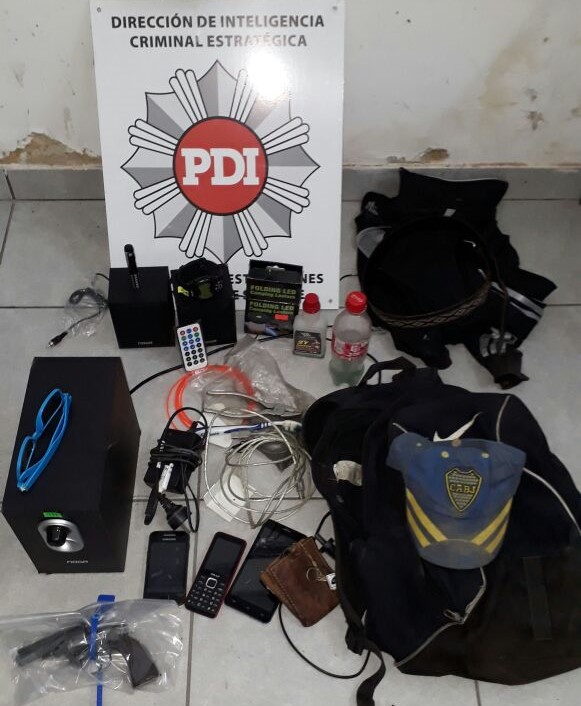 PDI recuperó elementos robados y secuestró un arma de fuego