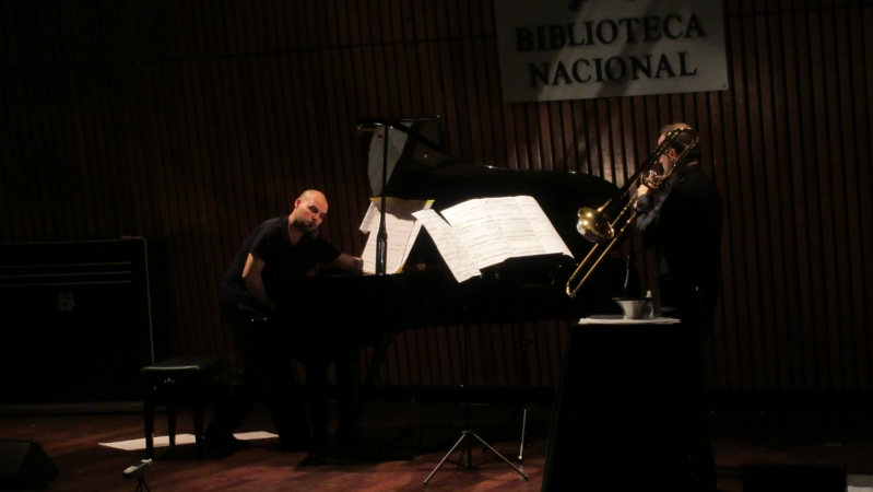 El dúo Alfaro-Bosch presentará “Two5” para trombón y piano