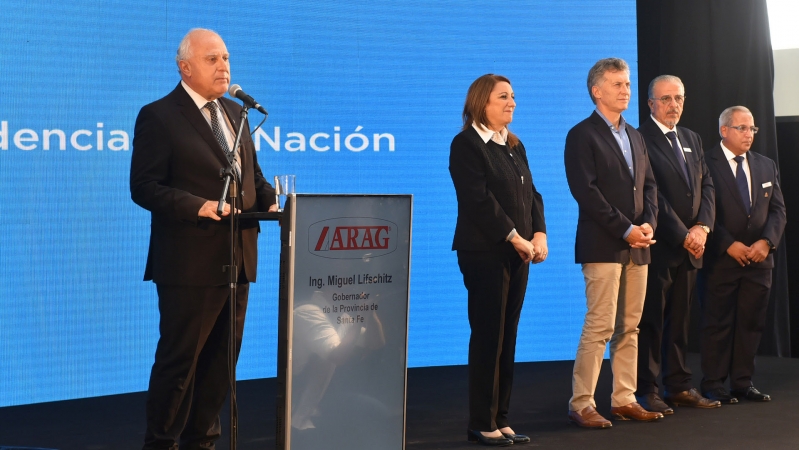 Lifschitz y Macri inauguraron una nueva planta industrial en Rosario