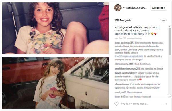 VICKY XIPOLITAKIS MOSTRÓ FOTOS RETRO