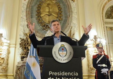 Macri envía al Congreso el 