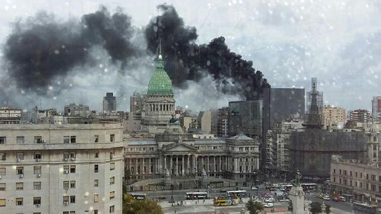 Incendio en el anexo de la Cámara de Diputados