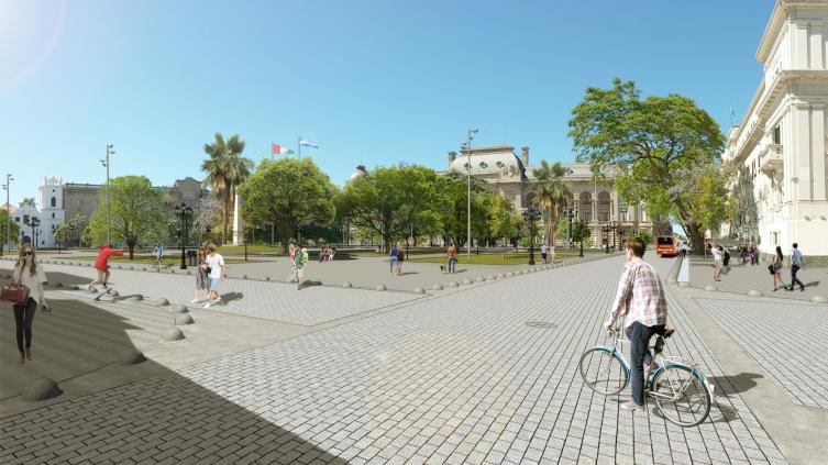 “La Plaza 25 de Mayo es el emblema fundacional de Santa Fe”