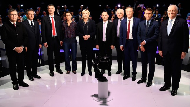 Los candidatos le pusieron picante al segundo debate francés