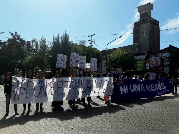 Reclamaron la aparición con vida de Micaela García
