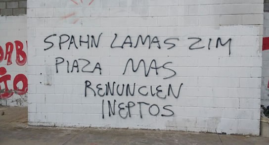 CONTINÚAN LAS PINTADAS CONTRA LA CD DE UNIÓN