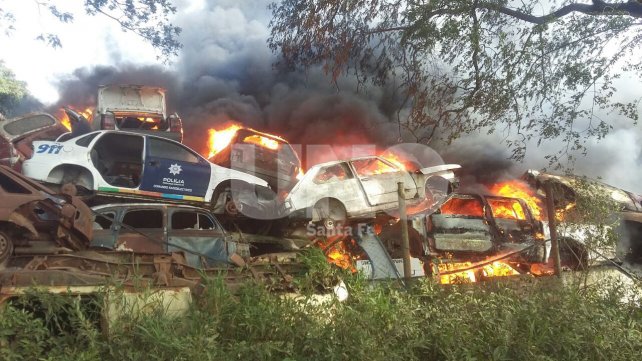 Incendio en el depósito judicial