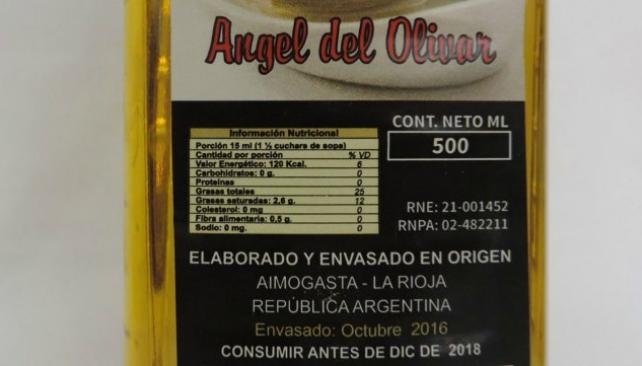 Prohibieron 2 marcas de aceite de oliva y un endulzante