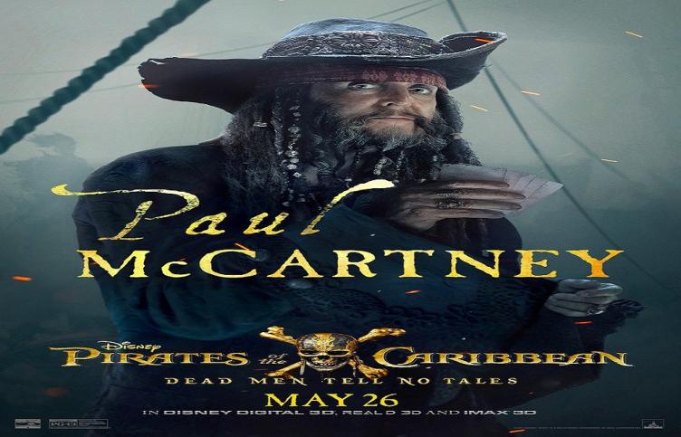PAUL McCARTNEY PRESENTÓ A SU PERSONAJE EN PIRATAS DEL CARIBE 5