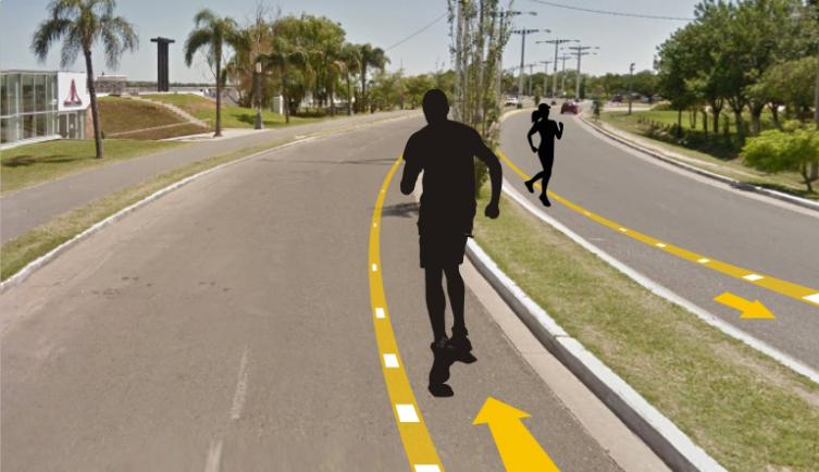 Solicitan demarcación de sendas para corredores en Costanera Este