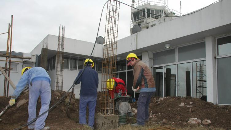 Avanzan las obras en el aeropuerto de Sauce Viejo