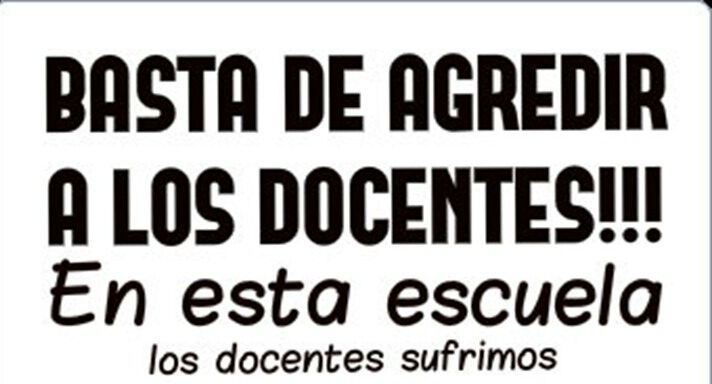 Docentes protestan contra las amenazas de alumnos