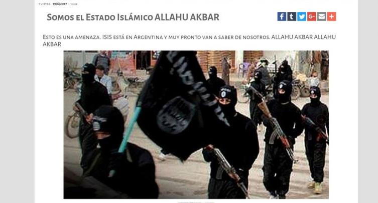 Hackearon la página del Ejército Argentino con supuestas amenazas de ISIS