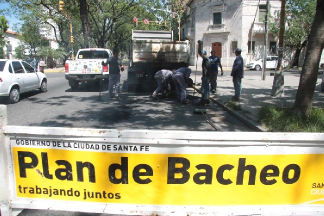 Plan de bacheo: trabajos previsto para el jueves
