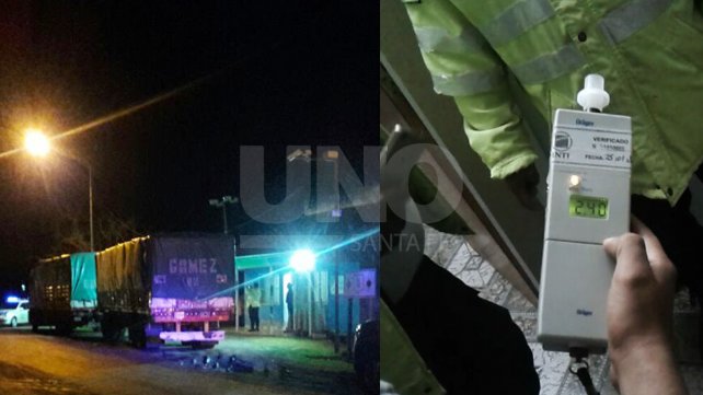 Detuvieron a un camionero que manejaba borracho