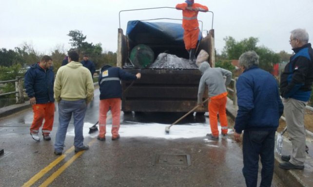 El lunes realizarán la reparación definitiva sobre el puente