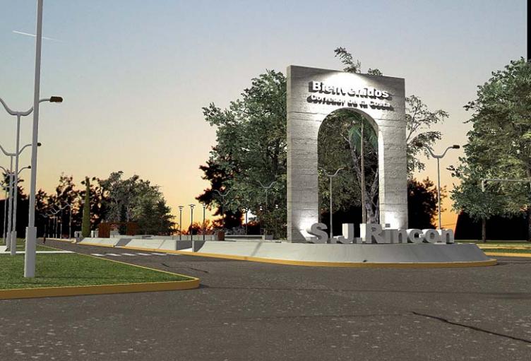 El arco del ingreso a Rincón víctima de la política