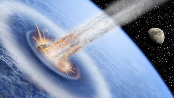 Así quedaría la Tierra después de la caída de un asteroide