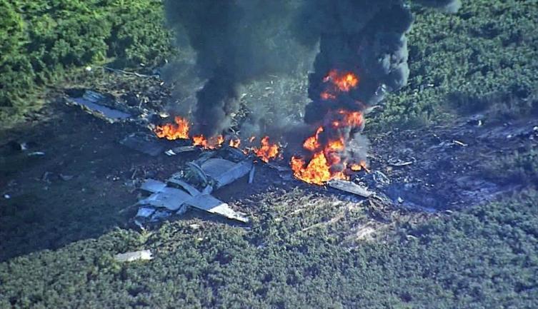 Se estrelló un avión Hércules de la marina estadounidense: 16 muertos