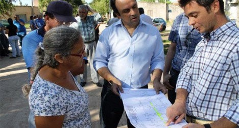 Se realizan obras en el cordón oeste 