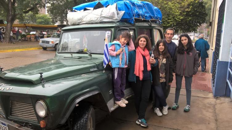 Una familia viajera se hospeda en nuestra ciudad
