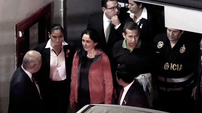 Perú: Humala y su esposa ya están detenidos en el Palacio de Justicia