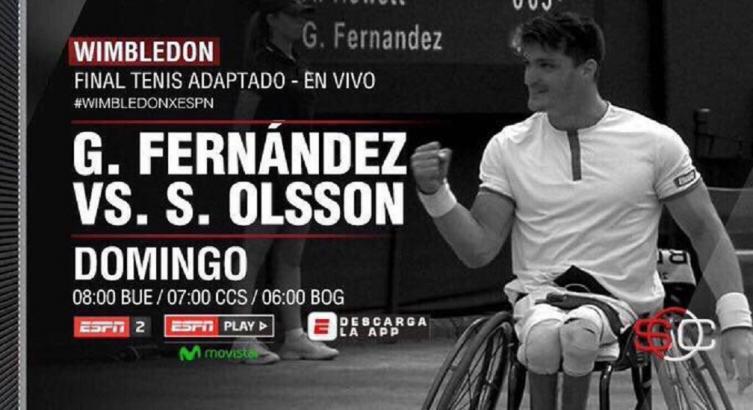 GUSTAVO FERNÁNDEZ JUEGA LA FINAL DE WIMBLEDON