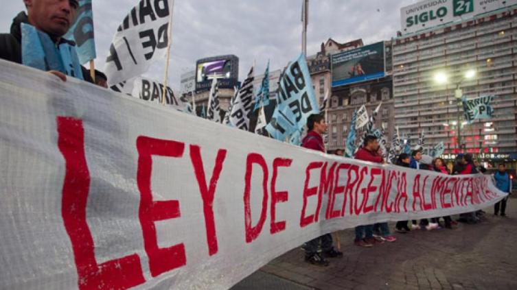 Buenos Aires: Jornada de movilización en reclamo por la Emergencia Alimentaria 