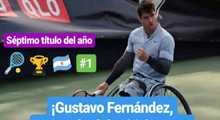 TENIS ADAPTADO: ¡GUSTAVO FERNÁNDEZ, CAMPEÓN DE BRITISH OPEN!